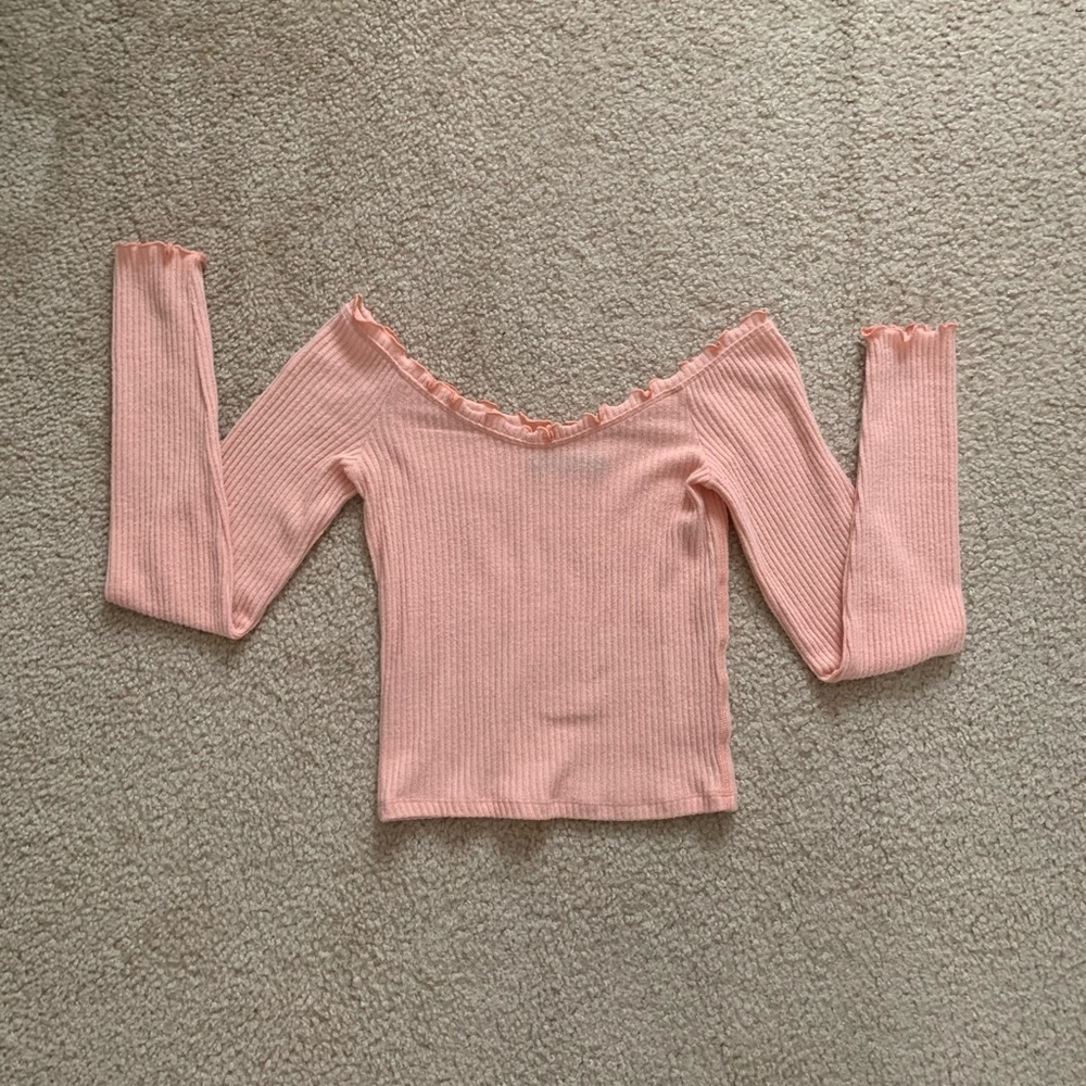 A&F Off the Shoulder Crop Top